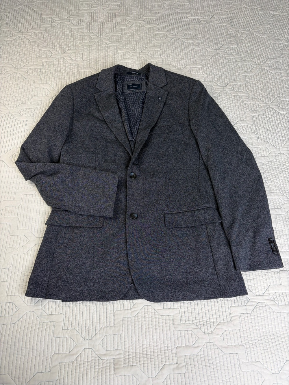 7 Diamonds Kent Mens Blazer Sport Coat Size M Unstructured 40” Chest Gray